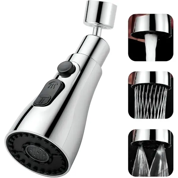 3 Modes 360 Degree Kitchen Sink Faucet Splash Head