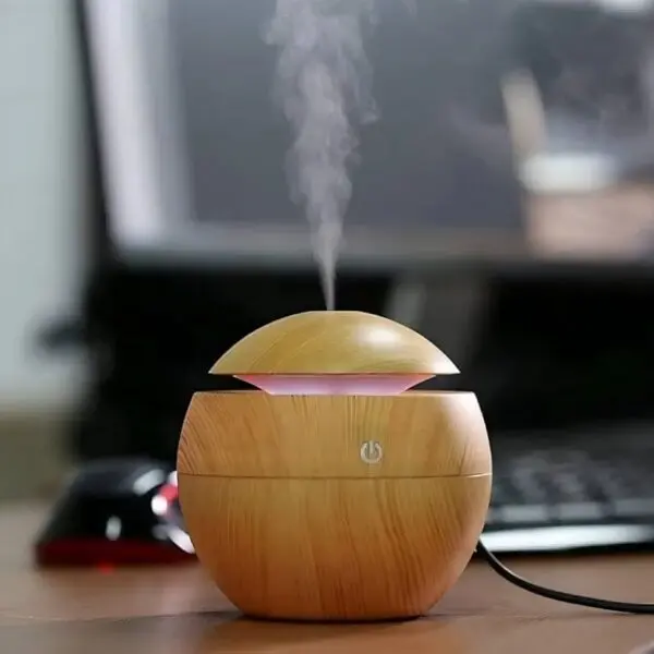 Ultrasonic Aroma Diffuser Humidifier with LED Lights for Relaxation