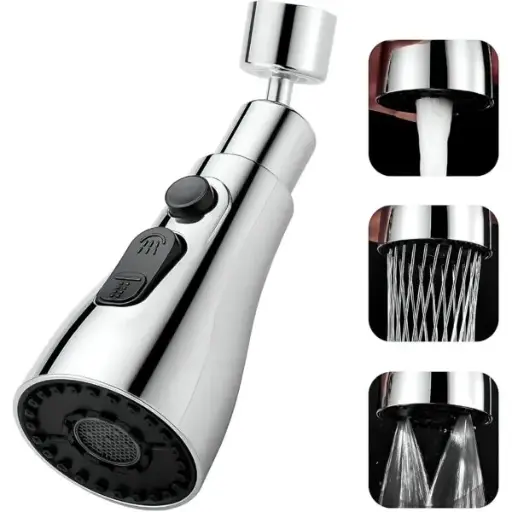 3 Modes 360 Degree Kitchen Sink Faucet Splash Head