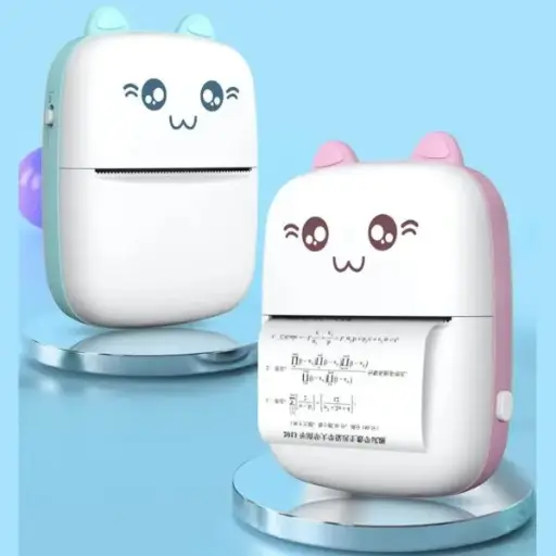 Portable Inkless Bluetooth Thermal Printer | Wireless Pocket Printer with Rechargeable Battery