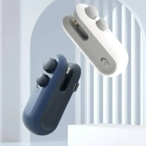 Portable Mini Sealing Machine 2 in 1 USB Rechargeable – Handheld Packet Sealer for Food & Snacks