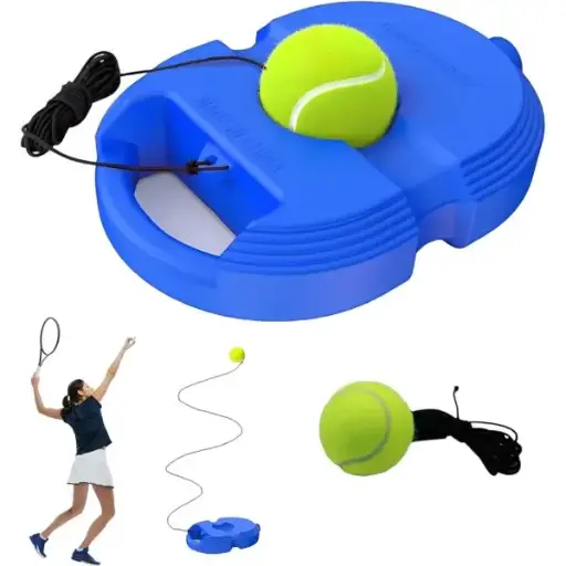 Solo Tennis Trainer Rebound Ball – Perfect for Reflex Training & Fun 