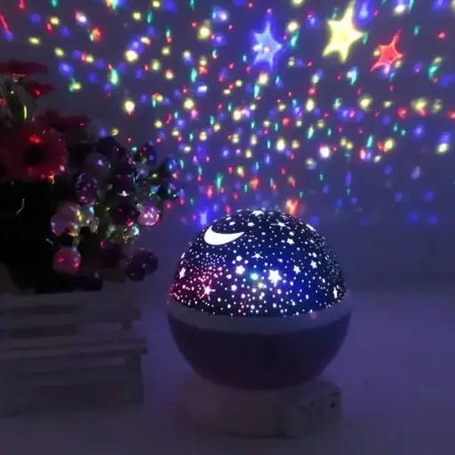 Star Light Projection Lamp – Rotating Galaxy Projector for Kids Room Decor and Night Light