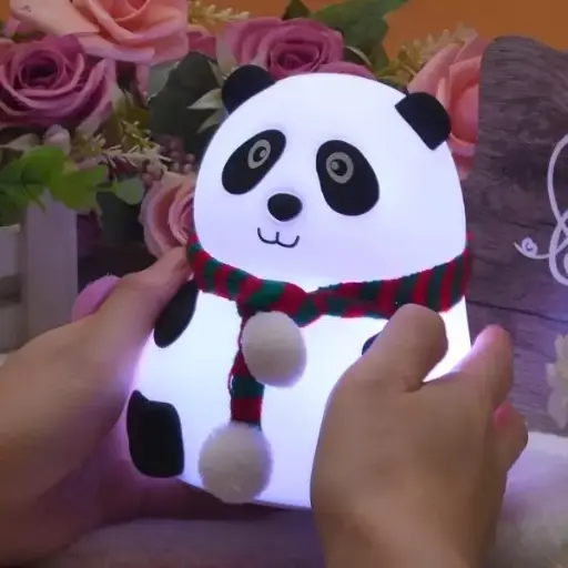 Cute Silicone Panda Touch LED Lamp Night Light For Kids – USB Rechargeable