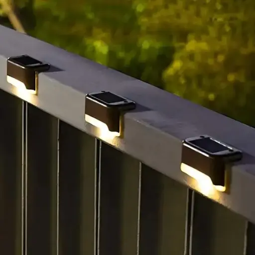 Solar Deck Lights – Waterproof Outdoor Lighting for Pathways and Gardens (Pack of 4)